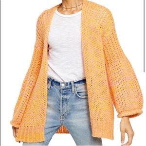NWOT Free People Sugar Candy Combo Cardigan Size S